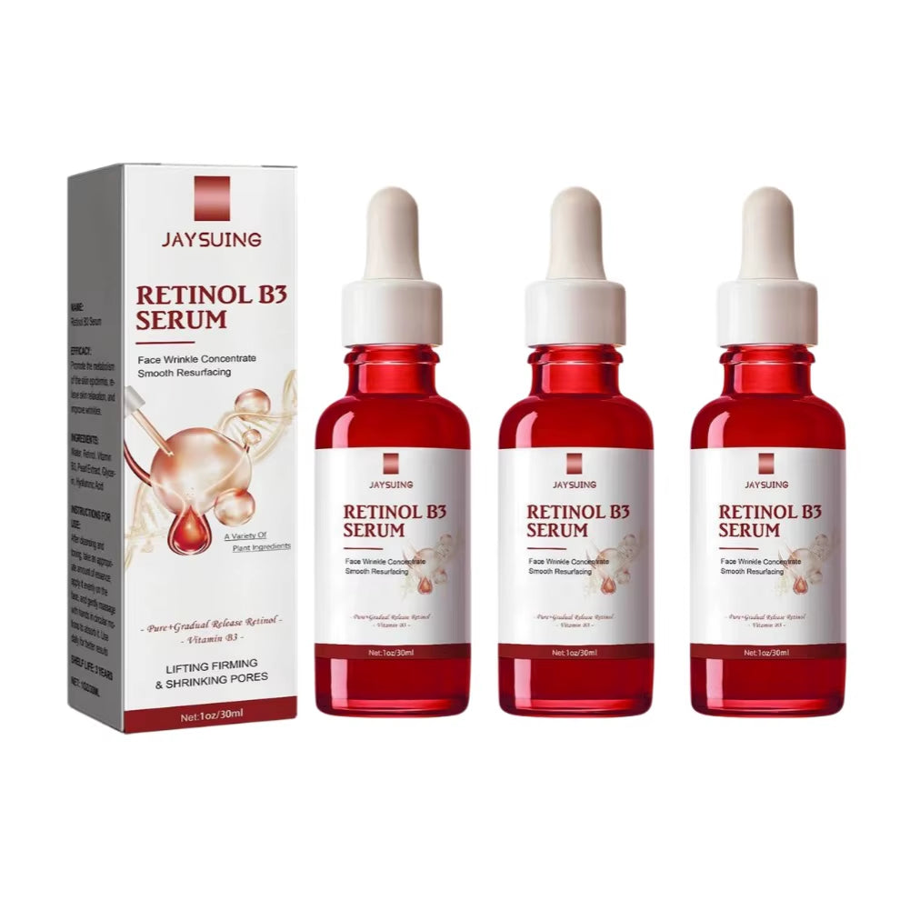 Retinol B3 Wrinkle Remover Face Serum Instant Firming Lifting Anti-Aging Liquid Fade Fine Lines Whitening Skin Care Product