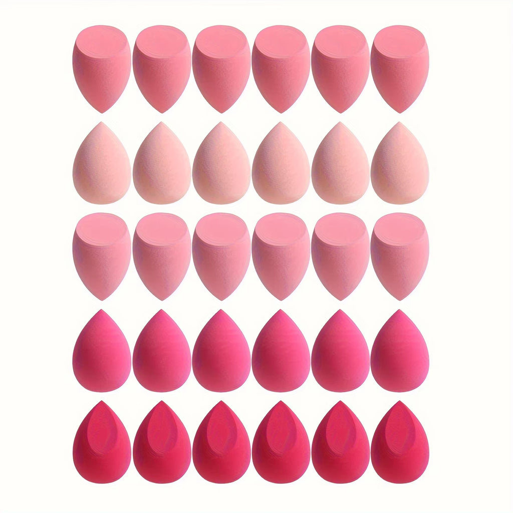 7Piece/18Piece Makeup Sponge Set, Suitable for Liquid BB Cream Powder Application, Makeup Egg Dry Wet Dual-Use Powder Puff