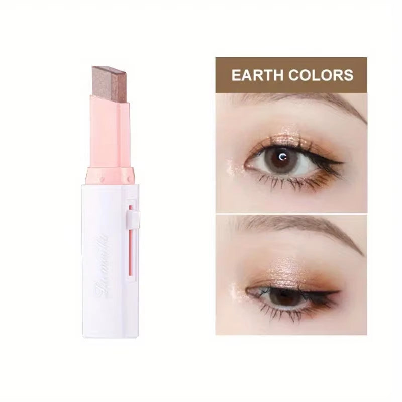Two Color Gradient Eye Shadow Stick Three Dimensional Natural without Taking off Makeup