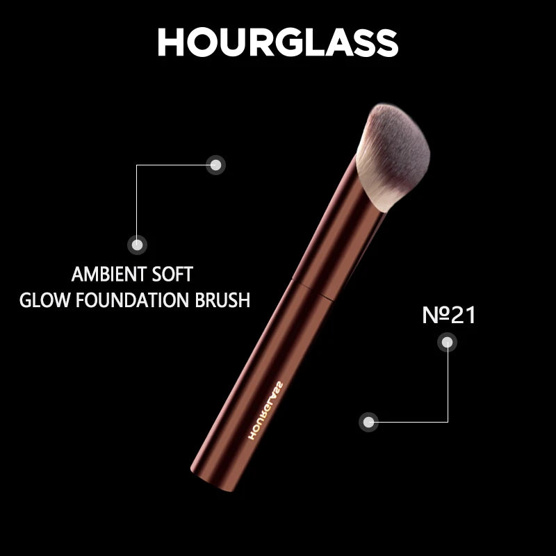 Makeup Brush- No.21 Ambient Soft Glow Foundation Brush Soft Fiber Hair Fashion Design Single Face Brush