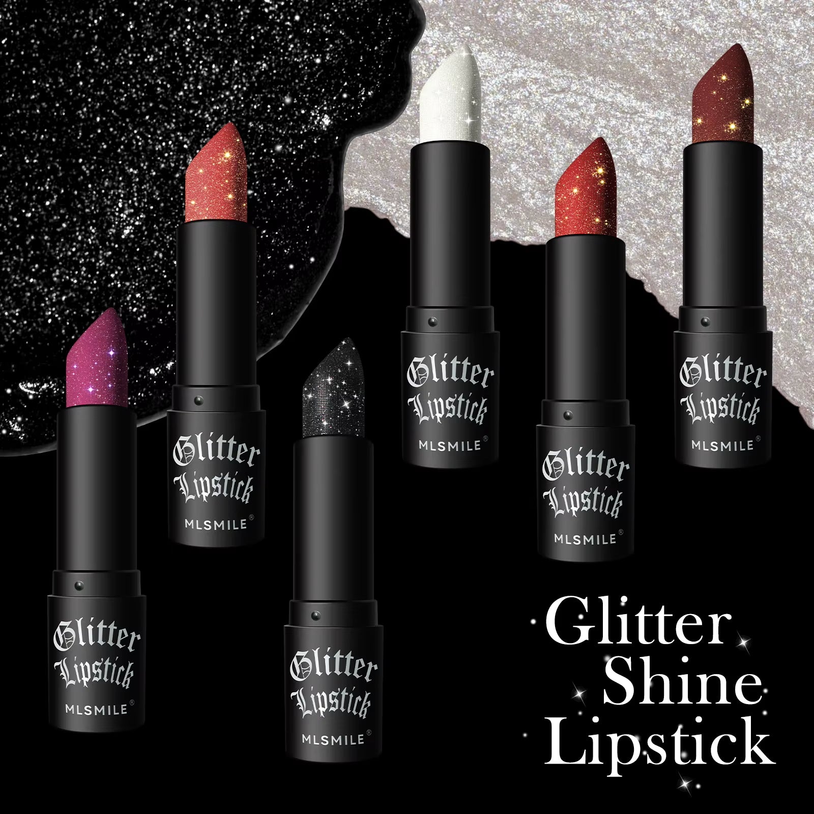 Multi-Color Non-Stick Cup Matte Lipstick Flash Lasting Easy Color Diamond Lipstick Dark Halloween Look