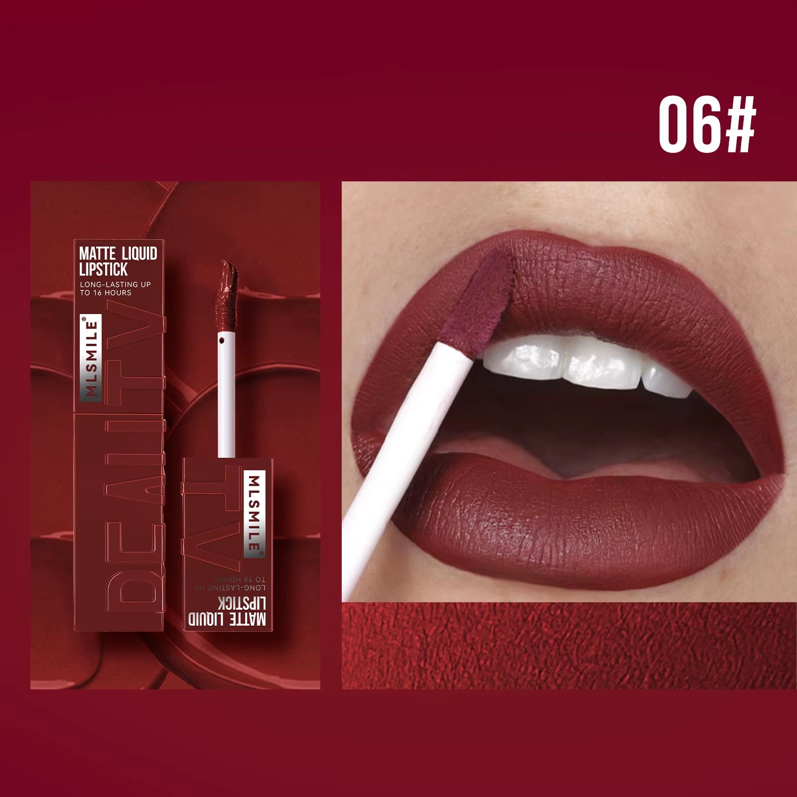6 Color Non-Stick Cup Velvet Satin Gloss Lip Glaze Mist Liquid Matte Lipstick Waterproof Long-Lasting Color Liquid